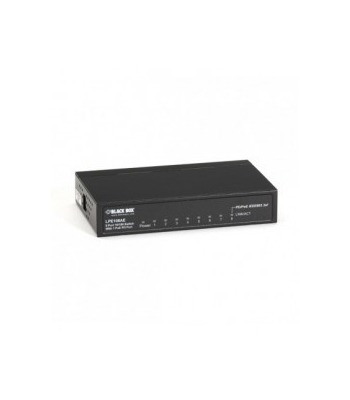  Black Box LPE108AE PoE PD Switch, Unmanaged, 10BASE-T/100BASE TX, 8-Port