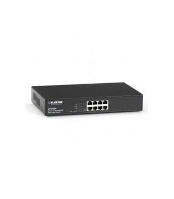 Black Box LPB708A 10/100 PoE Web Smart Switch, 8-Port