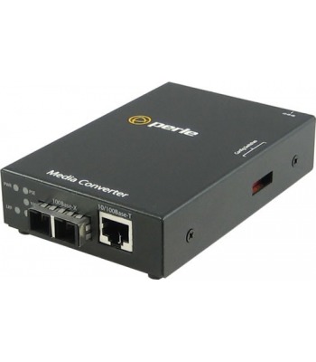 Perle 05090560 10/100/1000 PoE Media Converter PoE / PoE+ Ethernet to Fiber Converters
