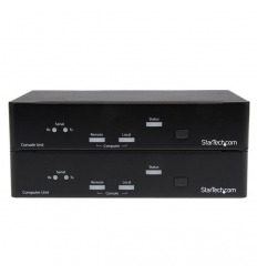 StarTech SV565FXDUSA USB DVI KVM Console Extender w/ Serial & Audio Over MM Fiber - 2km