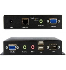 StarTech SV565UTPUSA USB VGA KVM Console Extender w/ Serial & Audio Over Cat5 UTP - 1000 ft