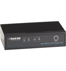 Black Box KV9702A ServSwitch KVM Switch DT DisplayPort with USB and Audio 2-Port
