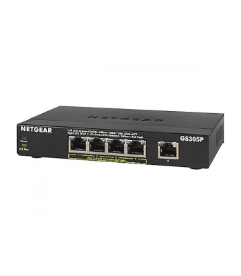 NETGEAR GS305P 5 Port Switch (With 4 PoE Ports) 55.4W