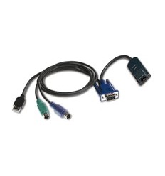 Avocent DSAVIQ-PS2M Virtual Media server interface module for VGA video, PS/2 keyboard and mouse, and PS/2 and USB cables